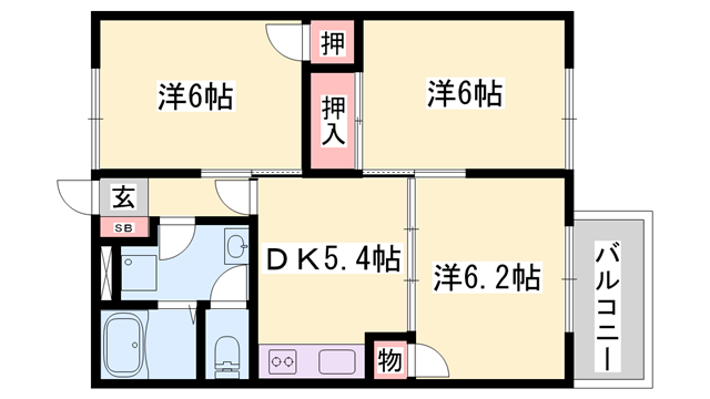 物件間取画像