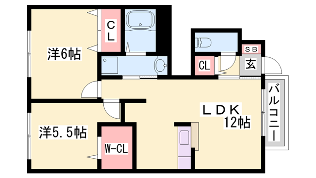 コンフォートテクノⅢの物件間取画像