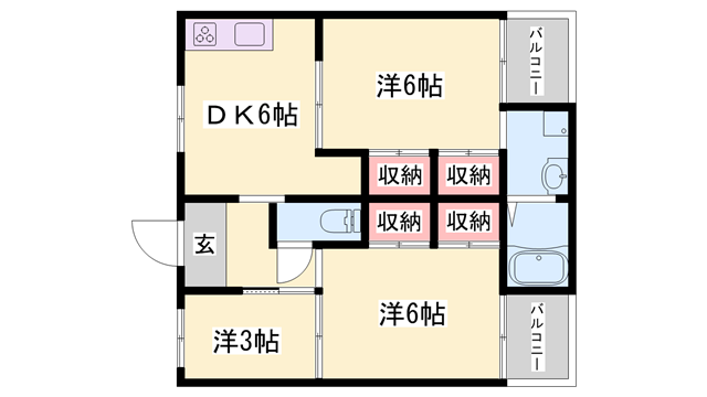 物件間取画像