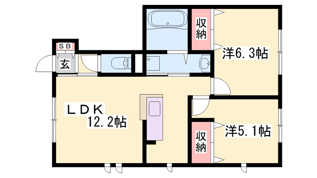 物件間取画像