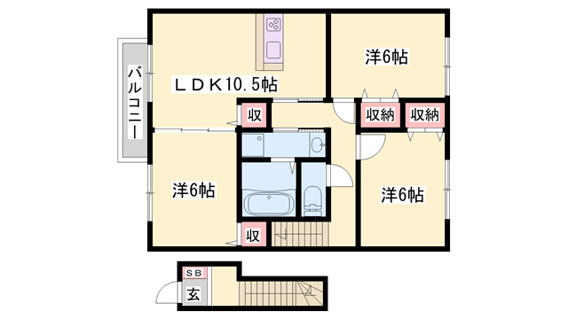 物件間取画像