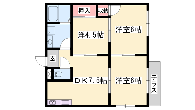 物件間取画像