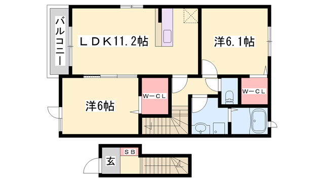 物件間取画像