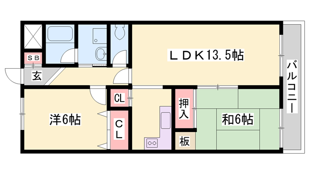物件間取画像