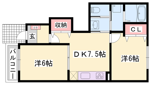 物件間取画像