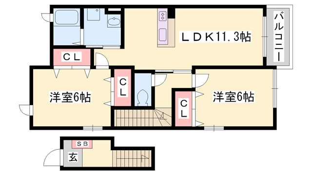 物件間取画像