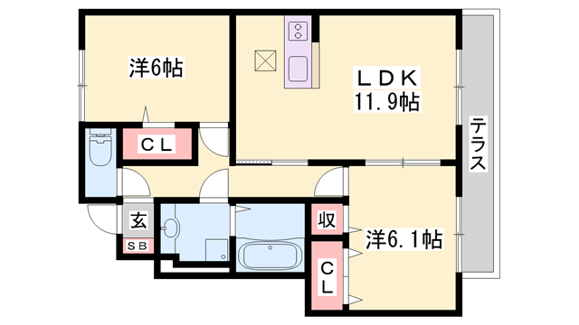 物件間取画像