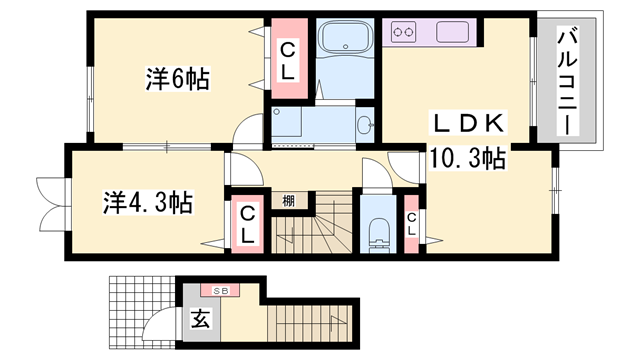 物件間取画像