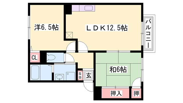 エスポワールイダ弐番館の物件間取画像
