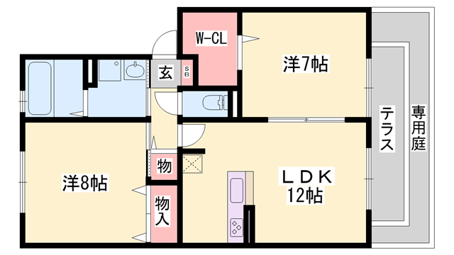 物件間取画像