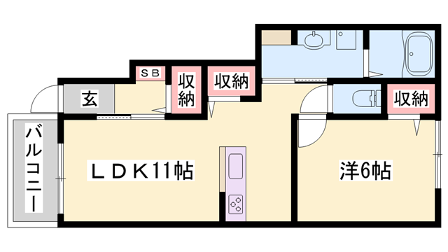 物件間取画像