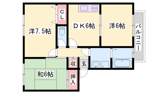 物件間取画像