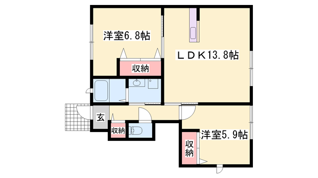 物件間取画像