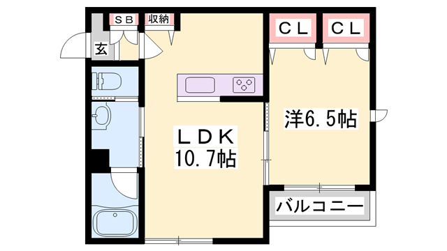 サンリットレジデンス喜田の物件間取画像