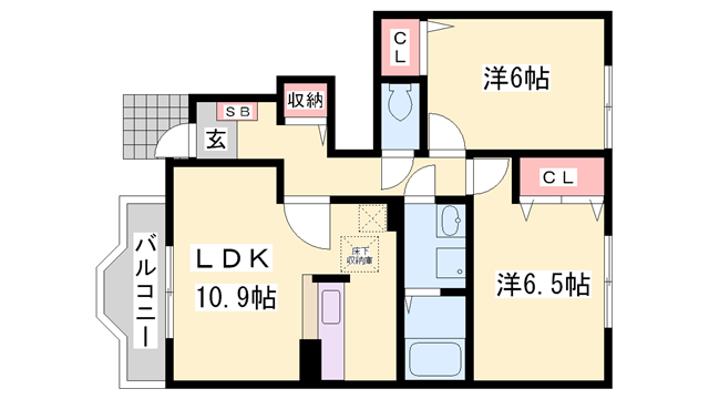 物件間取画像