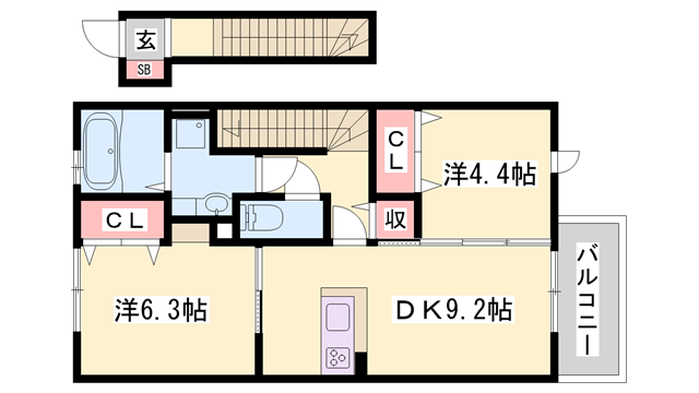 物件間取画像