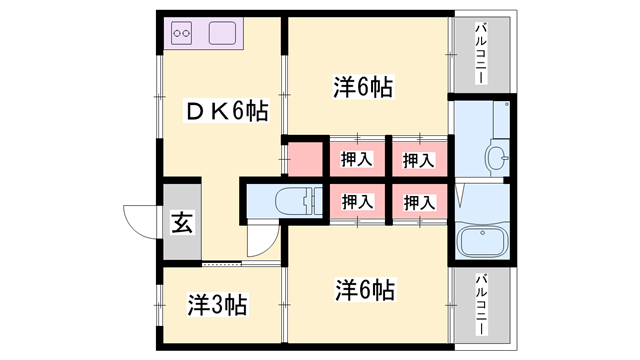 物件間取画像