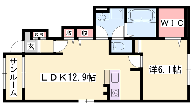 物件間取画像