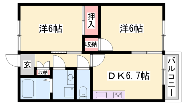 物件間取画像