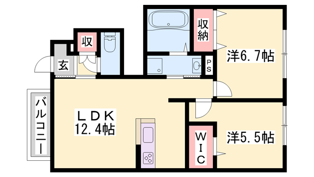 物件間取画像