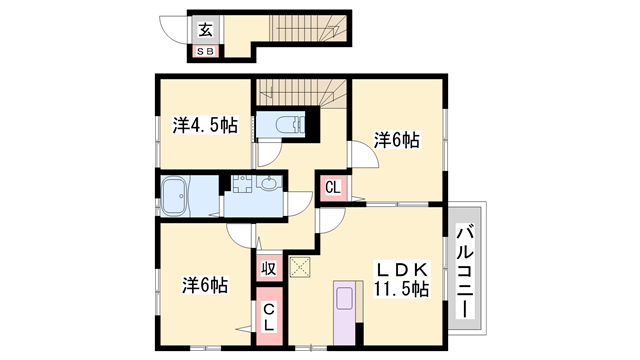 物件間取画像