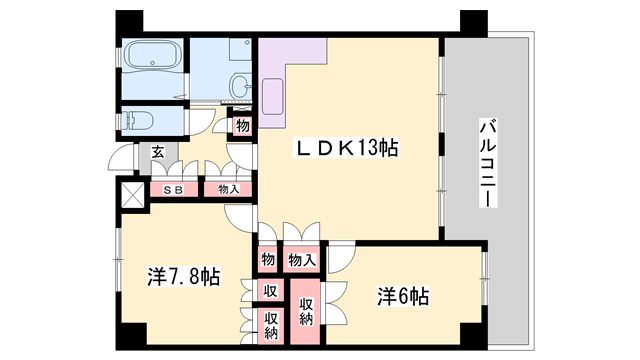 物件間取画像