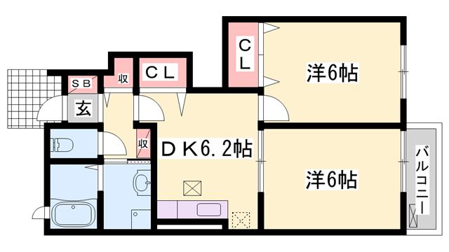 物件間取画像