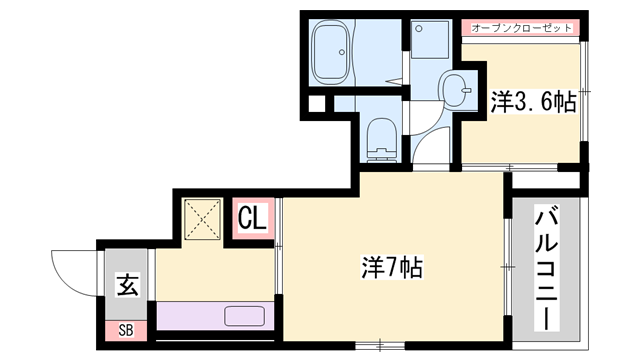 物件間取画像