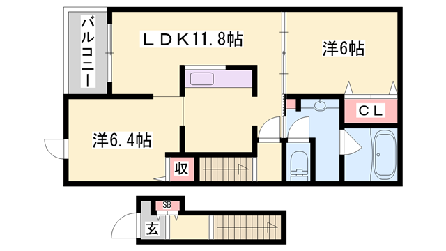 物件間取画像