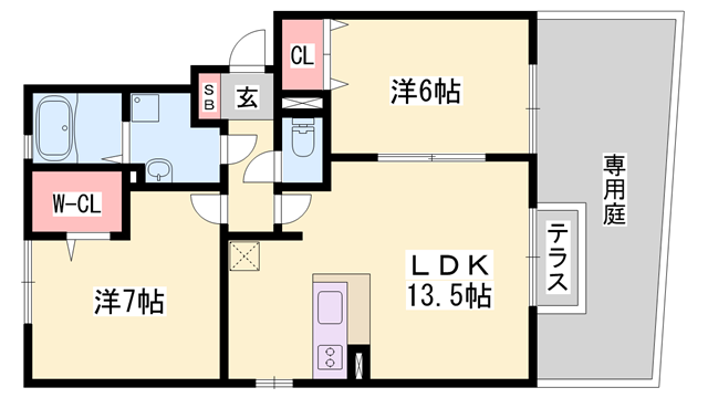 物件間取画像