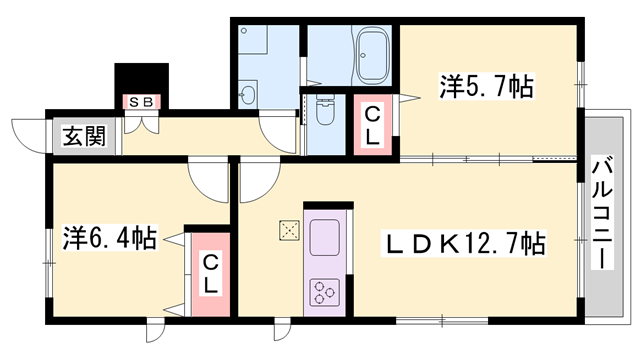 物件間取画像