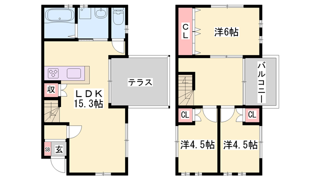 物件間取画像