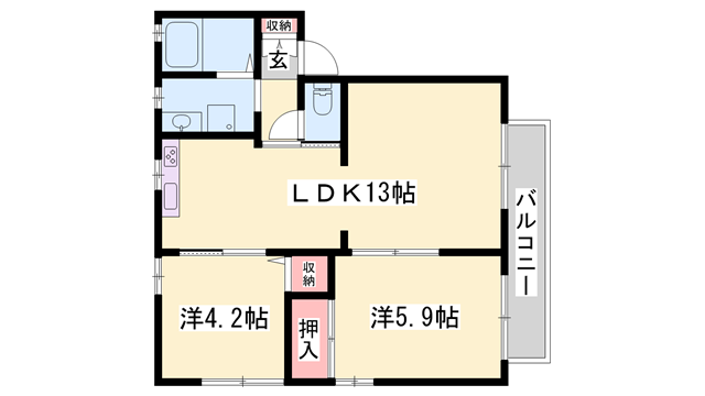 物件間取画像