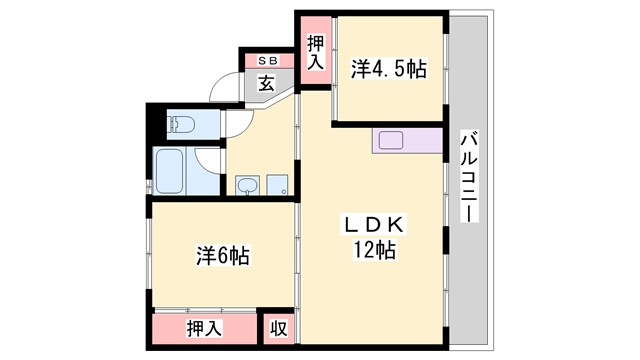 物件間取画像