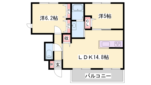 物件間取画像
