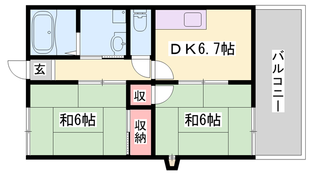 物件間取画像