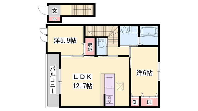 物件間取画像