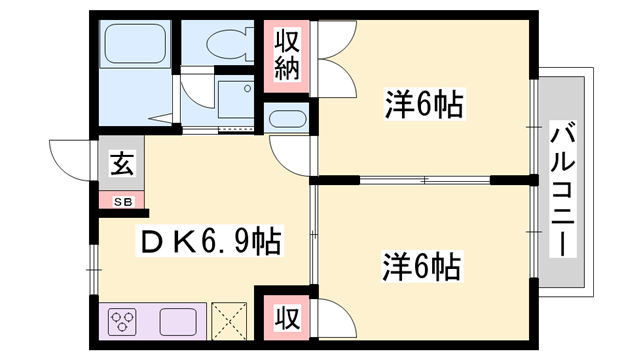 エルプラザの物件間取画像