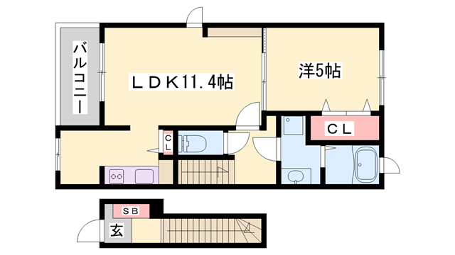 物件間取画像
