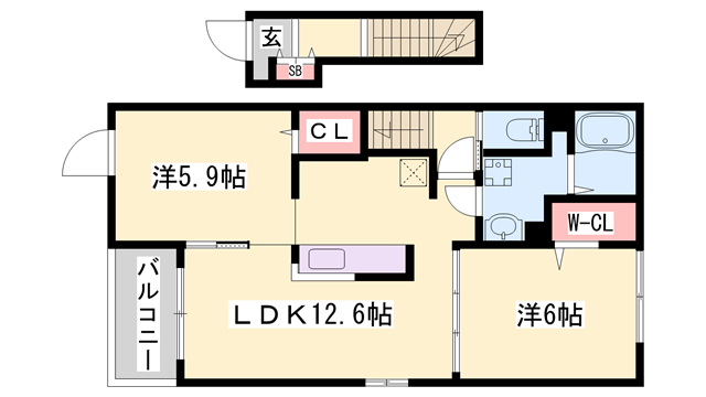 物件間取画像
