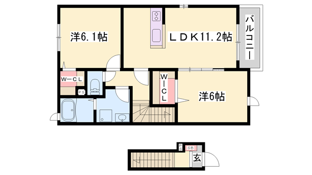 物件間取画像
