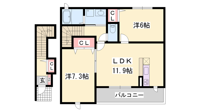 物件間取画像