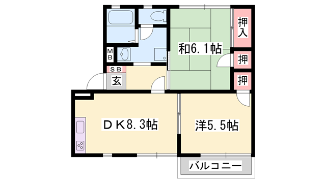 物件間取画像