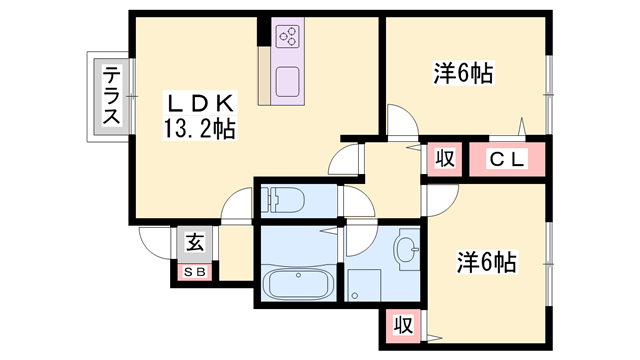 物件間取画像