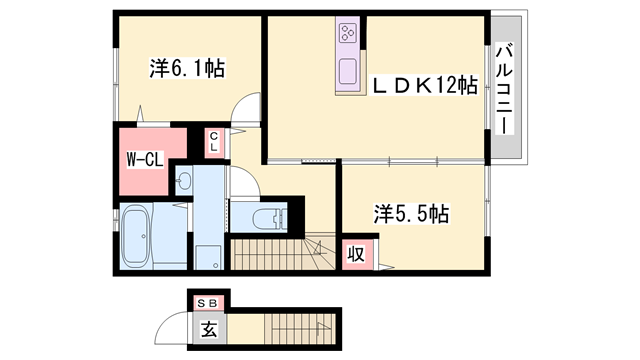 エコールKⅡの物件間取画像