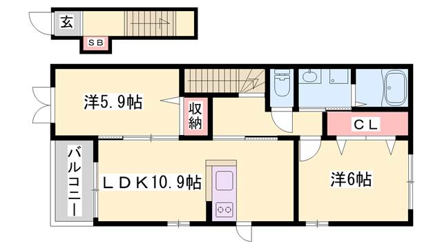 物件間取画像