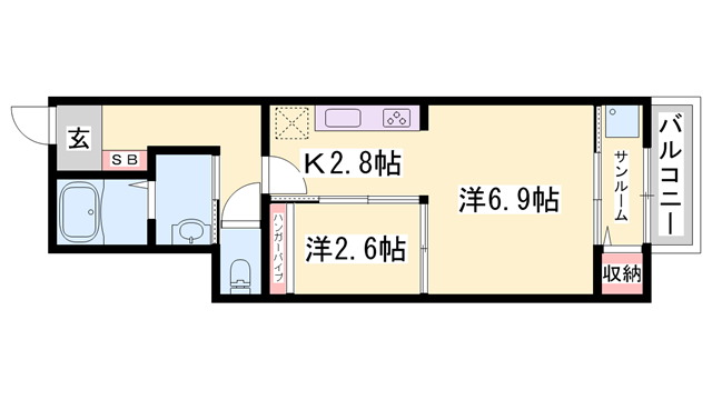 物件間取画像