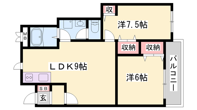 物件間取画像