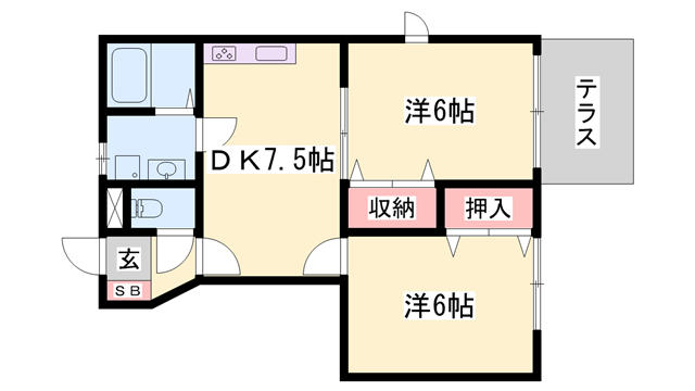 物件間取画像