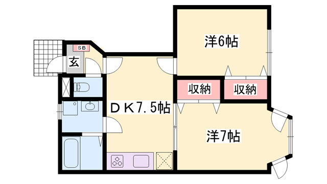 物件間取画像